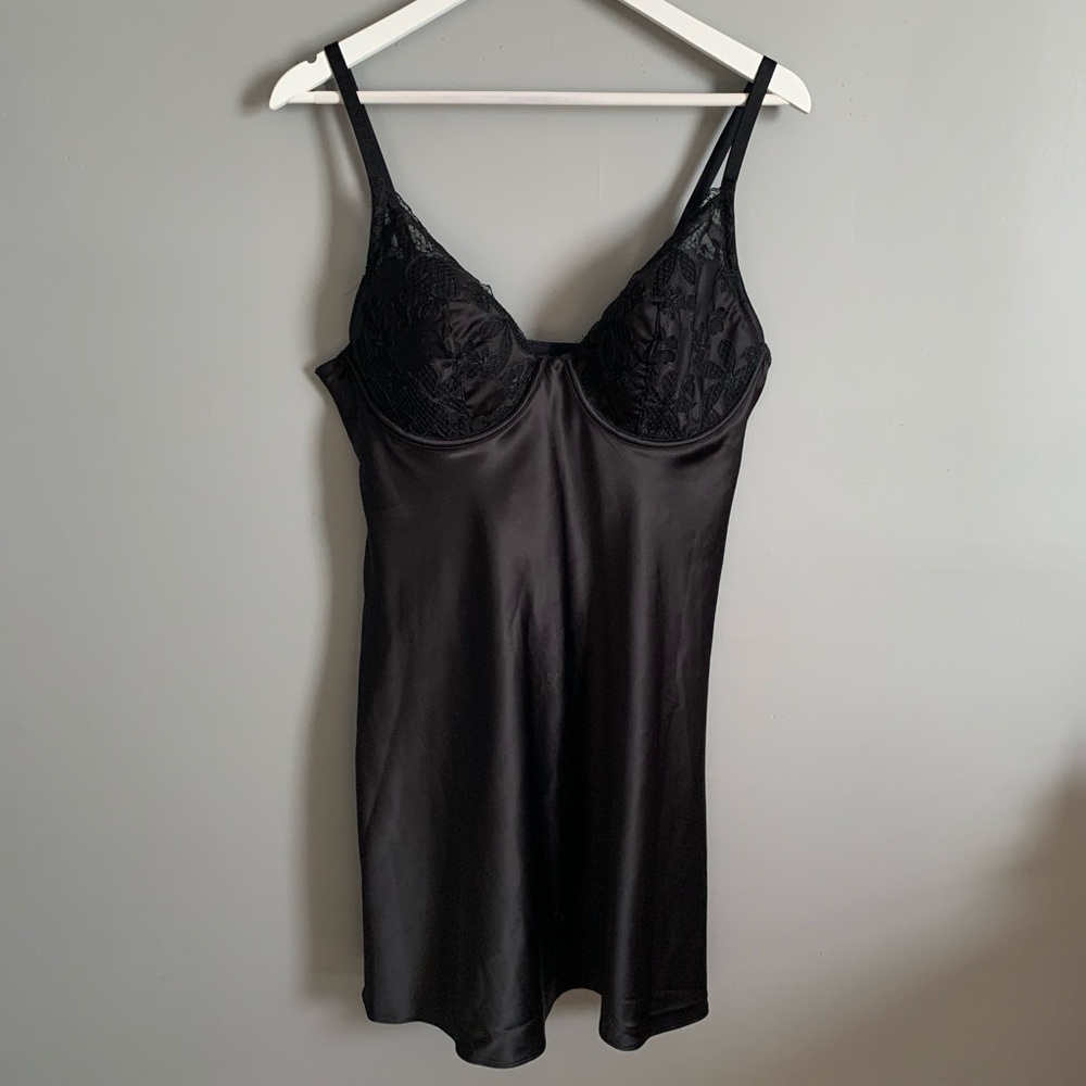 Victoria’s Secret Black Lace-Trim Babydoll - Women's Intimates